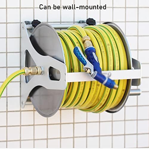 Portable Stainless Steel Wall Mount Hose Reel (Silver Hose reel) - Image 3