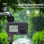 Programmable Sprinkler Timer, Irrigation Water Timer with Digital for Garden Soaker Hose, Rain Delay Manual Automatic Watering System for Outdoor, Yard, Lawn - Image 6