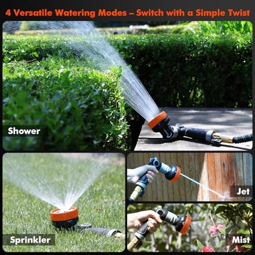 RESTMO Heavy Duty Garden Hose Nozzle, Multi-Angle Hose Spray Nozzle - Image 4