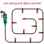15M (50TF) Automatic Spray Drip Irrigation System Self Watering Garden Hose Kits with 20 Tee Joints Irrigation Timer,Perfect Micro Irrigation System for Flower Bed, Patio, Garden Greenhouse Plants - Image 4