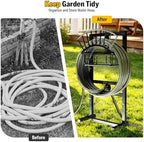 Garden Hose Holder with Brass Faucet, Heavy Duty Hose Storage Holder - Image 6
