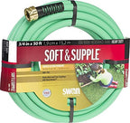 Swan Products SNSS34050 Soft & Supple Easy Coil Water Hose with Crush Proof Couplings 50' x 3/4", Green - Image 6