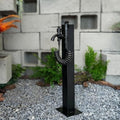 Black Stainless Steel Outdoor Anti-Freeze Water Pipe Hydrant - Freestanding Vertical Hose Stand with Faucet for Efficient Irrigation (Square Pile, G) by Unknown