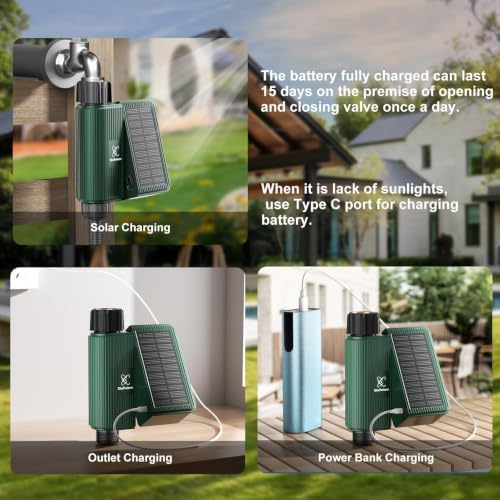 Solar WiFi Water Timer for Garden Hose, APP Smart Sprinkler Controller - Image 7