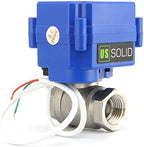 U.S. Solid Motorized Ball Valve- 1/4" Stainless Steel Ball Valve with Full Port, 9-24V AC/DC and 2 Wire Auto Return Setup, Normally Open - Image 6