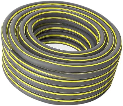 Kink Free Garden Hose Flexible Water Hose for Outdoor Yard Lawn Gardening and Car Washing Gray-4-points 15m by Unknown