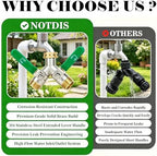 Love Is War 2 Way Y Garden Hose Splitter, 3/4" GHT Thread Brass Hose Connector, High Flow Outdoor Faucet Splitter for RV Yard Garden Watering - Image 6