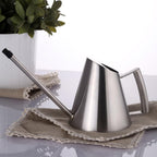 Mipcase Stainless Steel Watering Can with Long Spout Capacity Durable Metal Pot for Plants for Gardening and Houseplants - Image 4