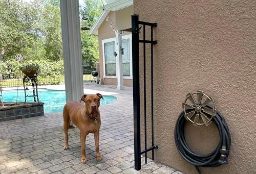 Zeckos Garden Hose Holder Farmhouse Windmill 12 Inch Cast Iron Bronze - Image 2