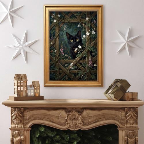 Gold Vintage Framed Stone Stack Wall Art, Impressionist Still Life Print - Image 4