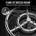 Skyflame 12-Inch Round Stainless Steel Fire Pit Jet Burner Ring - Image 4