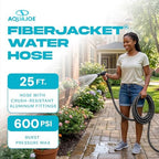 Aqua Joe AJFJ025-58-XT1 New and Improved - Aqua Joe 25-Ft x 5/8-Inch FiberJacket Garden Hose - Image 2