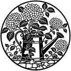 Watering Can Metal Wall Art as Charming Garden Accent for Bedroom Decor by Unknown
