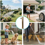 Antique Bronze Outdoor Water Column with Faucet Hose Stand, Stainless Steel Garden Tap Vertical Floor Mounted Hydrant Water Spigot for Irrigation Washing, 50/86cm(Side Inlet,86cm/33.7in,Style 2) - Image 6