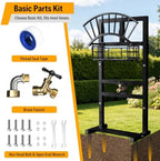 Garden Hose Holder Freestanding with Brass Faucet - Image 3