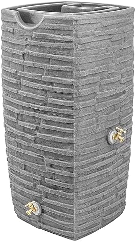 Good Ideas Impressions Riverwalk Rain Water Collection Barrel, 50 Gallon by GoodIdeas