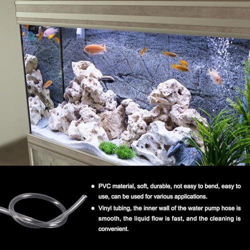 MECCANIXITY Clear PVC Tubing 3/4" ID 1" OD Plastic PVC Tube Flexible Water Hose 25ft for Industrial Tubing, Aquariums, Pump, 19mm x 24mm, with 2pcs Clamps - Image 4