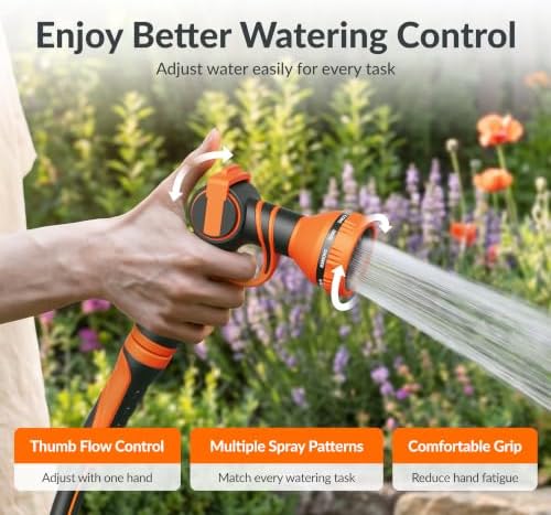 Giraffe Tools Garden Hose 5/8", 25FT Hose with Nozzle & Moisture Meter Set - Image 5