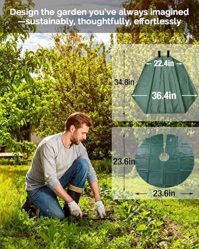 10 Pack 15/20 Gallon Tree Watering Bags, Slow Release Watering Ring - Image 2