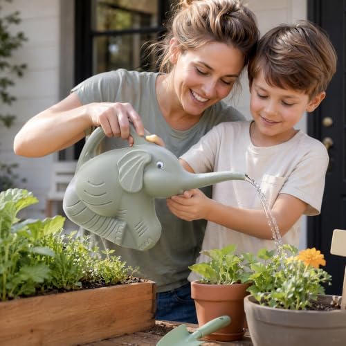 2L Elephant Shaped Watering Kettle with Long Spout - Image 3