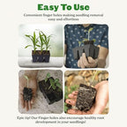 Epic Gardening 6-Cell Seed Starter Tray - 12 Trays - Black - Image 4