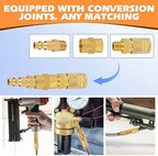 Industrial Air Coupling,1/4" NPT Plug and Air Hose Coulper,and FNPT Plug and Quick Adapter Set, 1/4" Basic Flow Quick Connect Air Coupler、Brass Air Compressor Accessories Fitting(36pieces) - Image 6