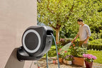 Gardena Wall-Mounted Hose Box RollUp M 20 m: Flexible watering for medium-sized gardens, swivel hose reel, with wall bracket, system parts and nozzle, including 20 m Gardena hose (18612-60) - Image 3