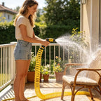 Retractable Spring Garden Hose With Multi Spray Nozzle, Portable ABS Water - Image 6