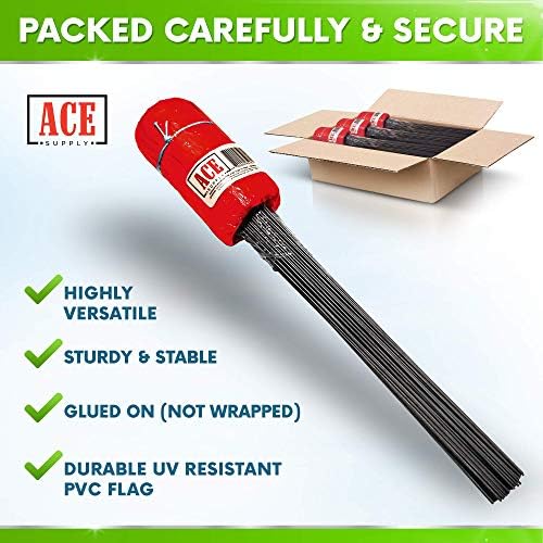 Red Marking Flags 1000 Pack - 4x5x15 Inch Red Flags for Yard - Markers For Lawn, Irrigation, Landscaping, Survey & Sprinkler Head Marking - Image 3