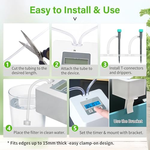 Automatic Plant Watering System for Small Indoor Plants, Programmable Drip Irrigation Kit for Up to 10 Pots, Self Watering System for Home & Balcony (Indoor Use Only) - Image 6