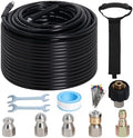 150FT 1/4-In Sewer Jetter Kit, 5800 PSI Pressure Washer Drain Cleaner Hose by Zejoot
