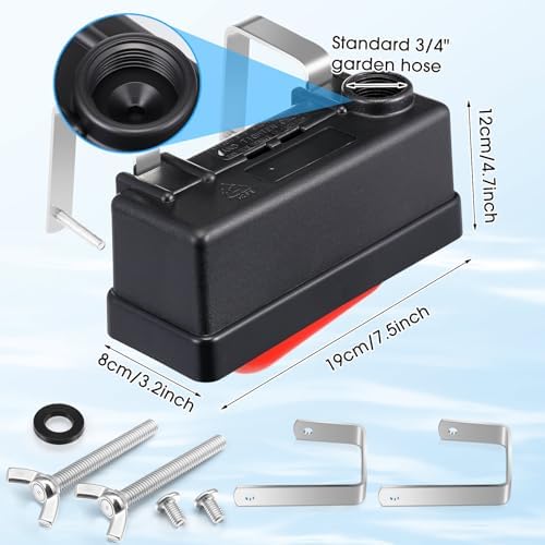 Threlaco 6 Pack Float Valve Automatic Water Level Control, Plastic - Image 5