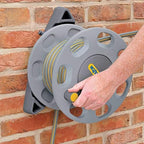 Hozelock - Wall-Mounted 30m Hose Reel with 15m Hose : Easy-to-Install Wall-Mounted Hose Reel with Handle, Complete with Hose Guide, Nozzle, Fittings and Accessories [2422R0000] - Image 6