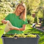 Yungyan 2 Pcs Self Watering Raised Garden Bed with Water Level Indicator, 13.2 Gallon Elevated Plastic Planter Box for Vegetables, Herbs, Flowers, Outdoor, Indoor(Gray,2 Pcs) - Image 5