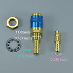 RIVERWELD Argon Quick Connect Fittings Hose Connector Red Blue Gold Color - Image 2
