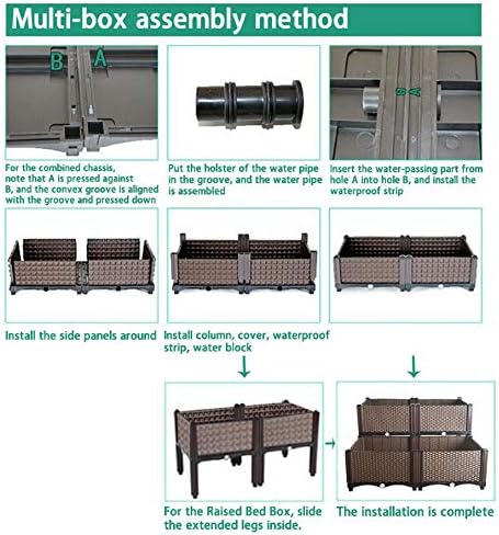 Raised Garden Bed Kit with Self Watering for Outdoor Plants - Image 7