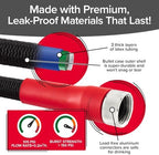 Pocket Hose 25 FT Silver Bullet 2.0 Expandable Garden Hose w/Turbo Shot Nozzle, AS SEEN ON TV, Lead-Free, Solid Aluminum Connectors, Easy On/Off Valve, Kink-Free, Leak-Proof (Pack of 2) - Image 4