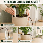 10 Pack Terracotta Self Watering Spikes with Siphon for Plants - Image 7