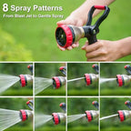 FANHAO Fireman Style Garden Hose Nozzle Heavy Duty Metal, 8 Spray Patterns - Image 5