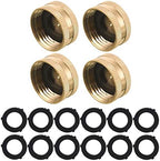 M MINGLE Garden Hose Female End Cap, Garden Hose Shut Off Valve - Image 2