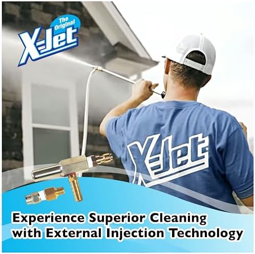 The Original X-Jet Nozzle Kit #20 | 7-8 GPM | Fixed Long-Range External Chemical Injection Nozzle for Efficient Chemical Application | 15-Color Proportioner Set & 15ft Hose Assembly | Extended Reach - Image 7