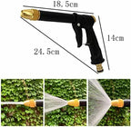 Garden Hose Nozzle High Pressure Washer Water Gun Metal Adjustable Car Wash Hose Foam Water Gun Garden Watering Sprayer (Color : Silver Gun) (Black Gun Kit) - Image 3