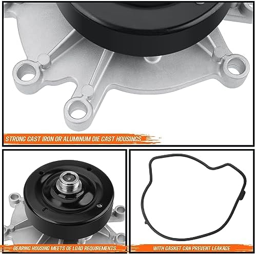 AW7163 Professional Water Pump Kit With Gasket Fit For Dodge Ram 1500 Dakota Durango,Grand Cherokee, Liberty, Chrysler Aspen,Mitsubishi Raider 3.7L V6;4.7L V8 - Image 5