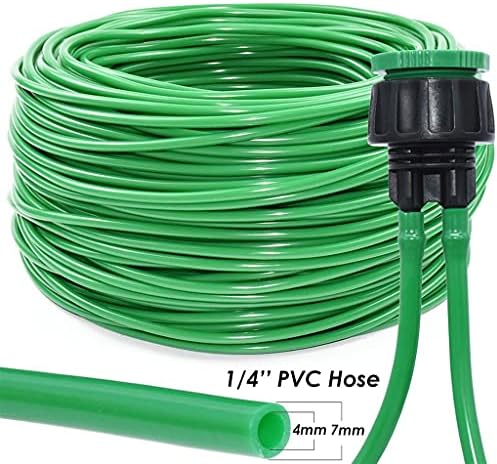 4/7mm Watering PVC Hose Garden, 1/4inch Tubing Pipe 1/2'' and 3/4'' Connector fit Plants Irrigation System Kit Greenhouse 5-50M(10M) - Image 6