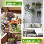 20 Pack Hanging Planter Basket 10 Inch with Drainage Tray - Image 5
