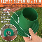 GRASSHOLE Sprinkler Head Guard Protector - Prevents Damage from Mowers & Trimmers - 5 Pack - Plastic - Image 4