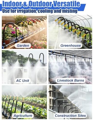 Adjustable Drip Irrigation System for Garden, with 360° Copper Nozzles - Image 5