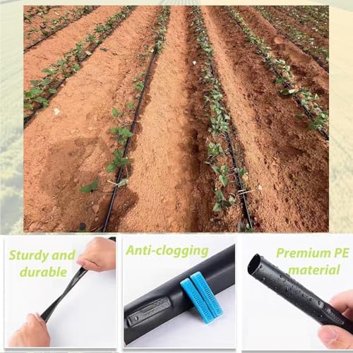 500ft 5/8 Inch Drip Tape 6" Spacing Roll 16 Mil Irrigation Hose Garden Watering Tube Line Automatic Equipment for Garden Irrigation System Flower Patio Lawn Hose - Image 5