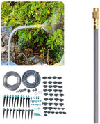 Drip Irrigation Kit, Large Irrigation Area Easy Installation Garden Watering System Automatic Watering System with 15m Thick 50m Thin Hose for Courtyard Balcony Greenhouse - Image 3
