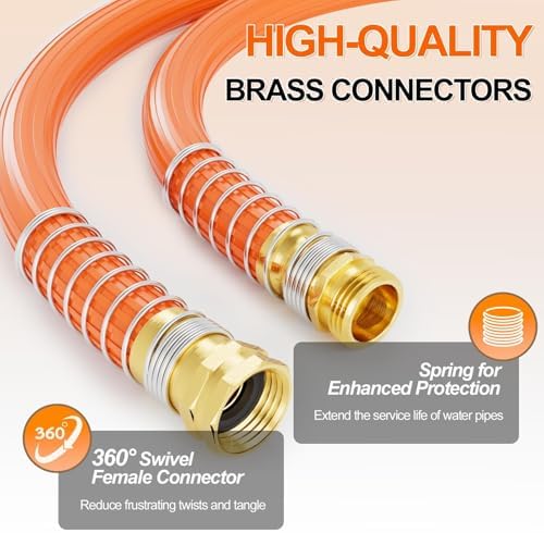 SPECILITE Garden Water Hose 10 ft x 3/4", 450-1300psi for Hot/Cold Water - Image 6